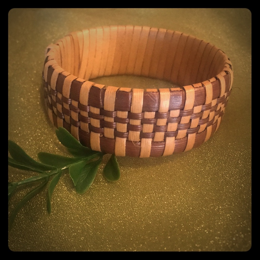 Handmade eco bangle bracelet